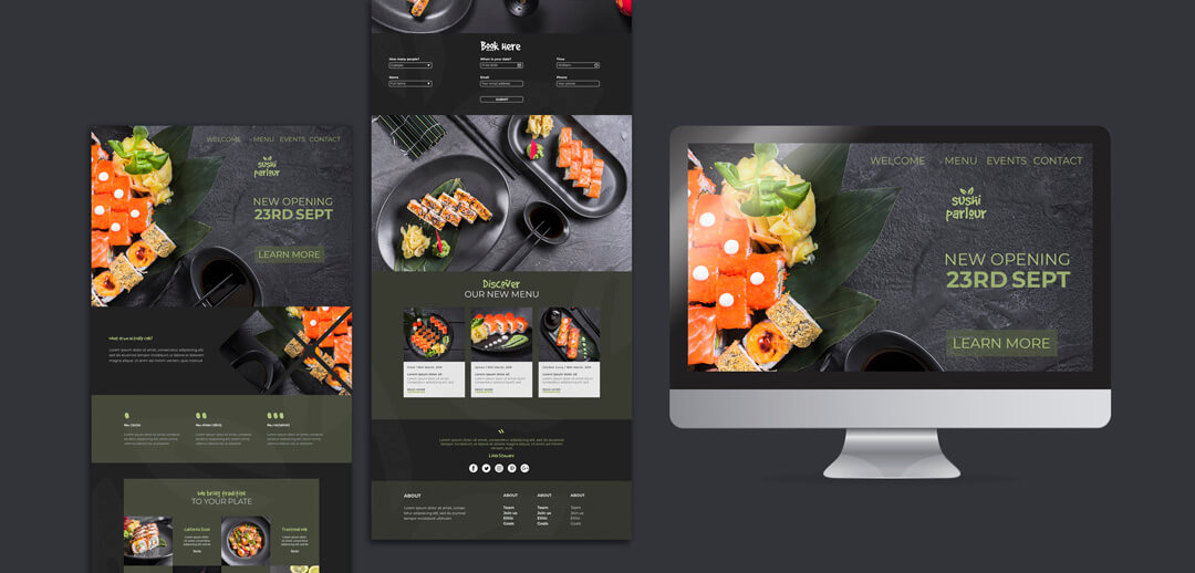 Japanese Restaurant Webdesign